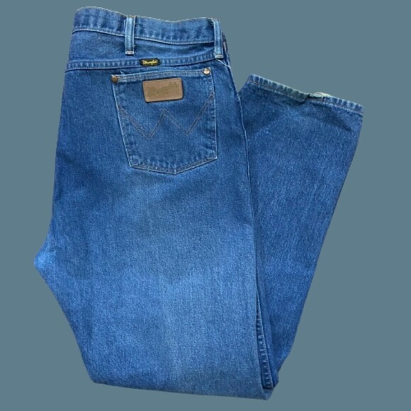 Wrangler Other - Wrangler Vintage Western Classic Straight USA Denim Blue Jeans Men's 44 x 32